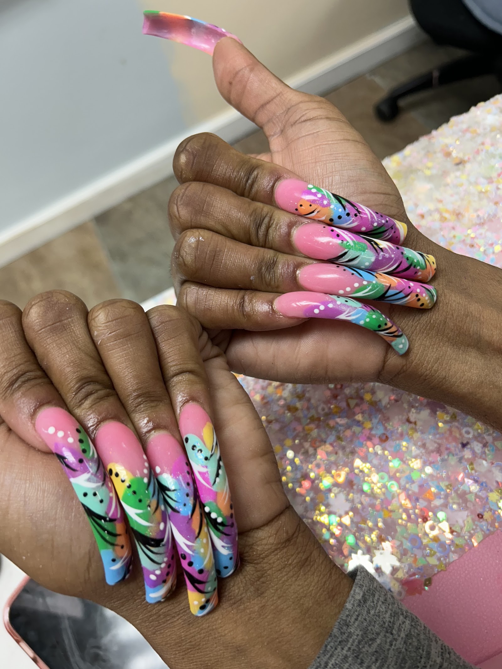 UltraViolet Naillounge nail work in College Park, Georgia